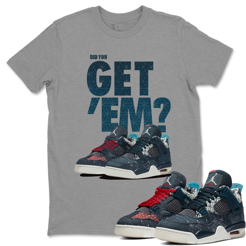 Did You Get 'Em Match Heather Grey Tee Shirts | Deep Ocean