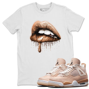 Dripping Lips Match White Tee Shirts | Shimmer