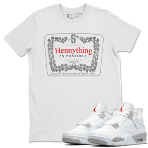 Hennything Match White Tee Shirts | White Oreo