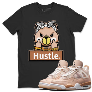 Hustle Bear Match Black Tee Shirts | Shimmer