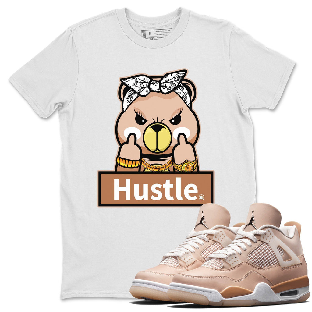 Hustle Bear Match White Tee Shirts | Shimmer