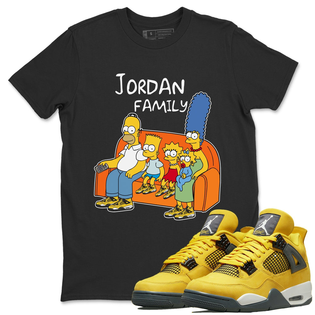 J Family Match Black Tee Shirts | Lightning