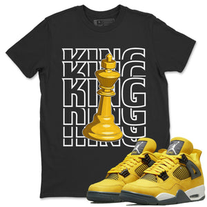 King Match Black Tee Shirts | Lightning