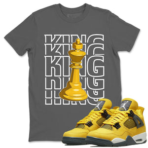 King Match Cool Grey Tee Shirts | Lightning