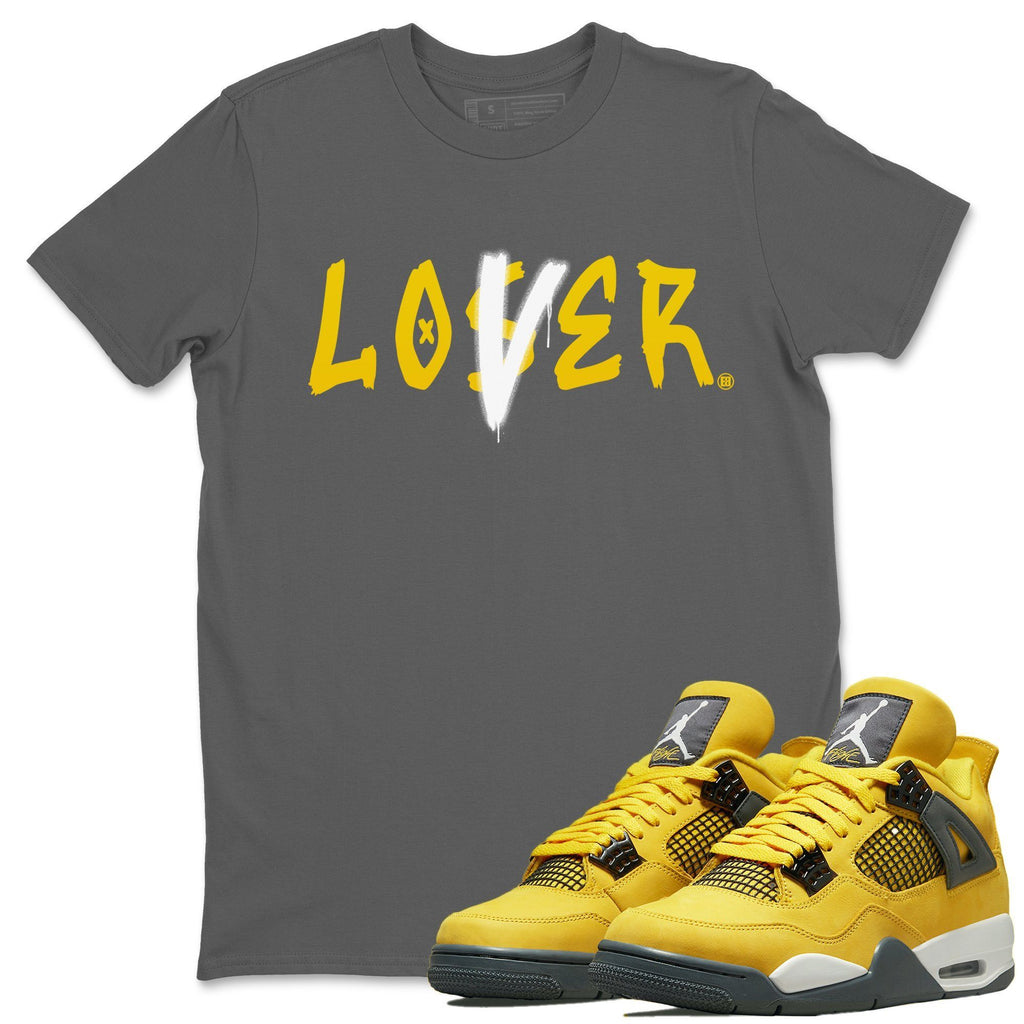 Loser Lover Match Cool Grey Tee Shirts | Lightning