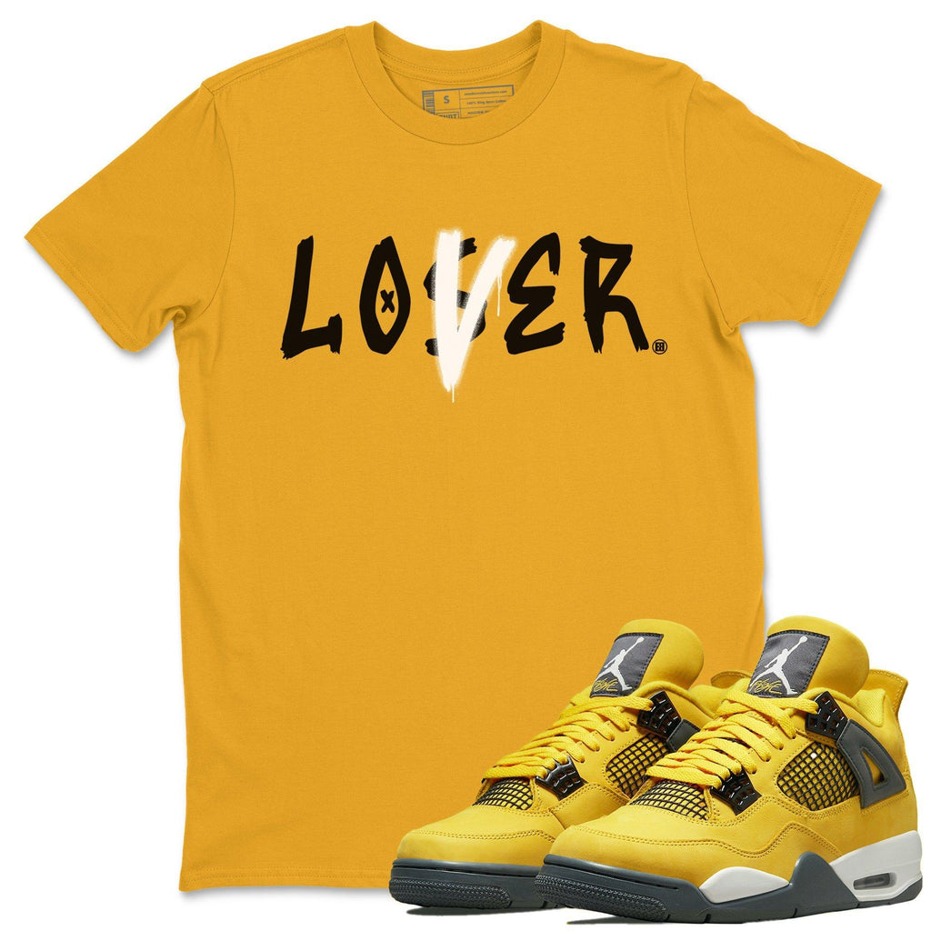 Loser Lover Match Gold Tee Shirts | Lightning