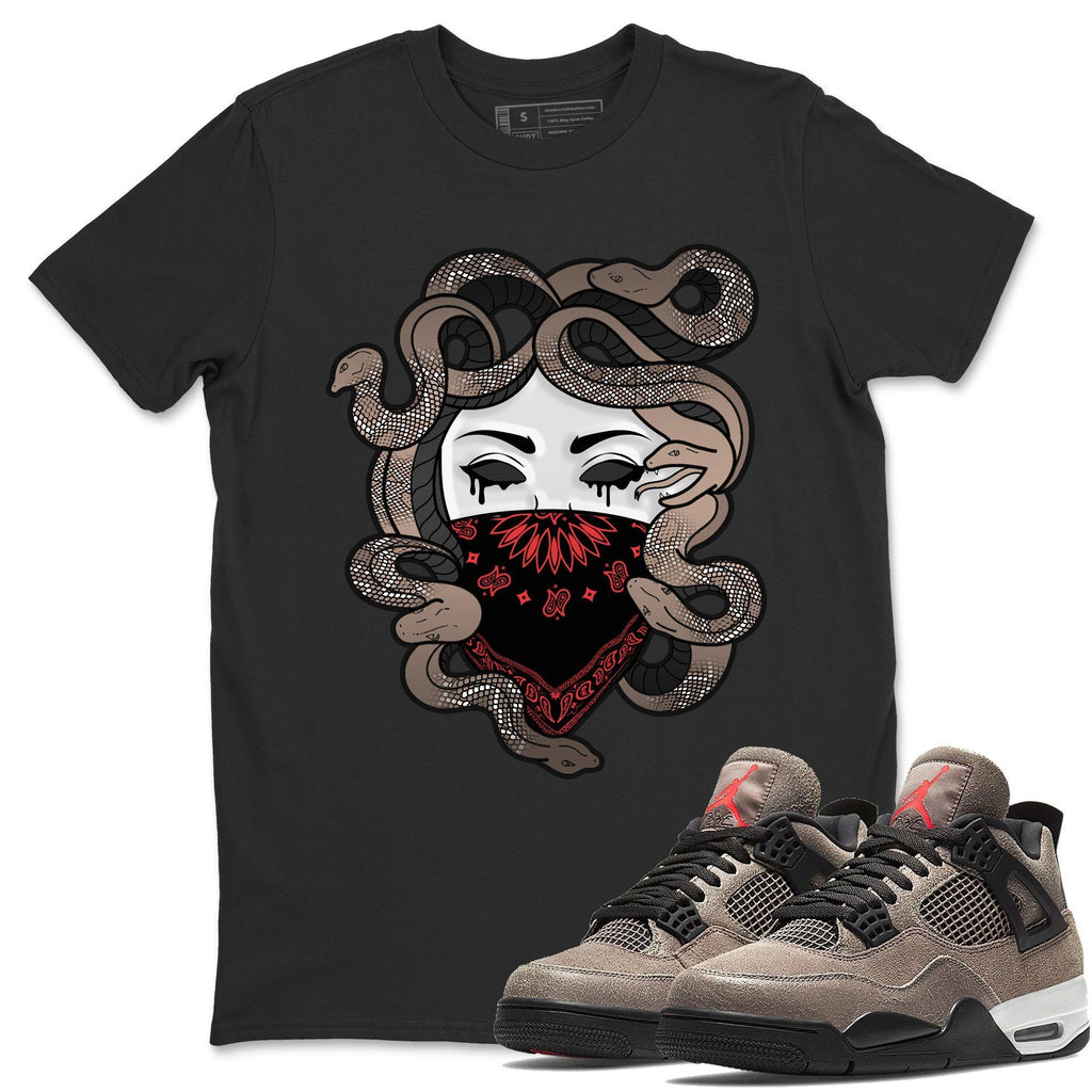 Medusa Match Black Tee Shirts | Taupe Haze