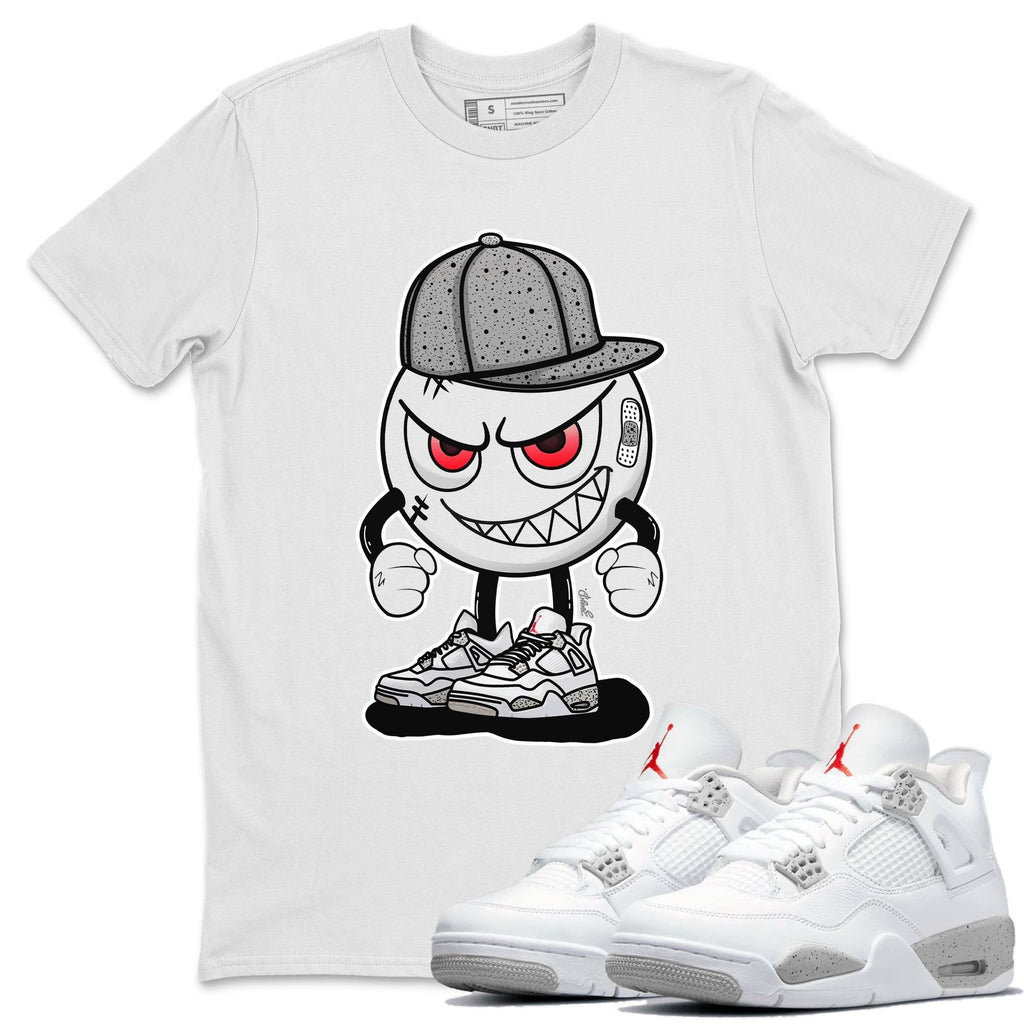 Mischief Emoji Match White Tee Shirts | White Oreo