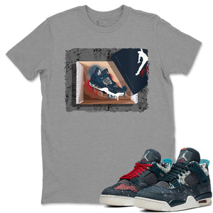 New Kicks Match Heather Grey Tee Shirts | Deep Ocean