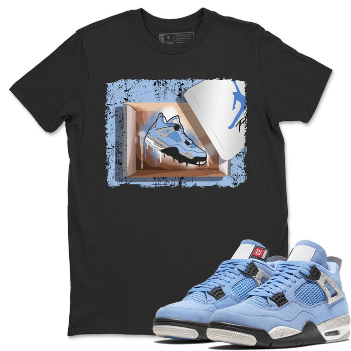 New Kicks Match Black Tee Shirts | University Blue