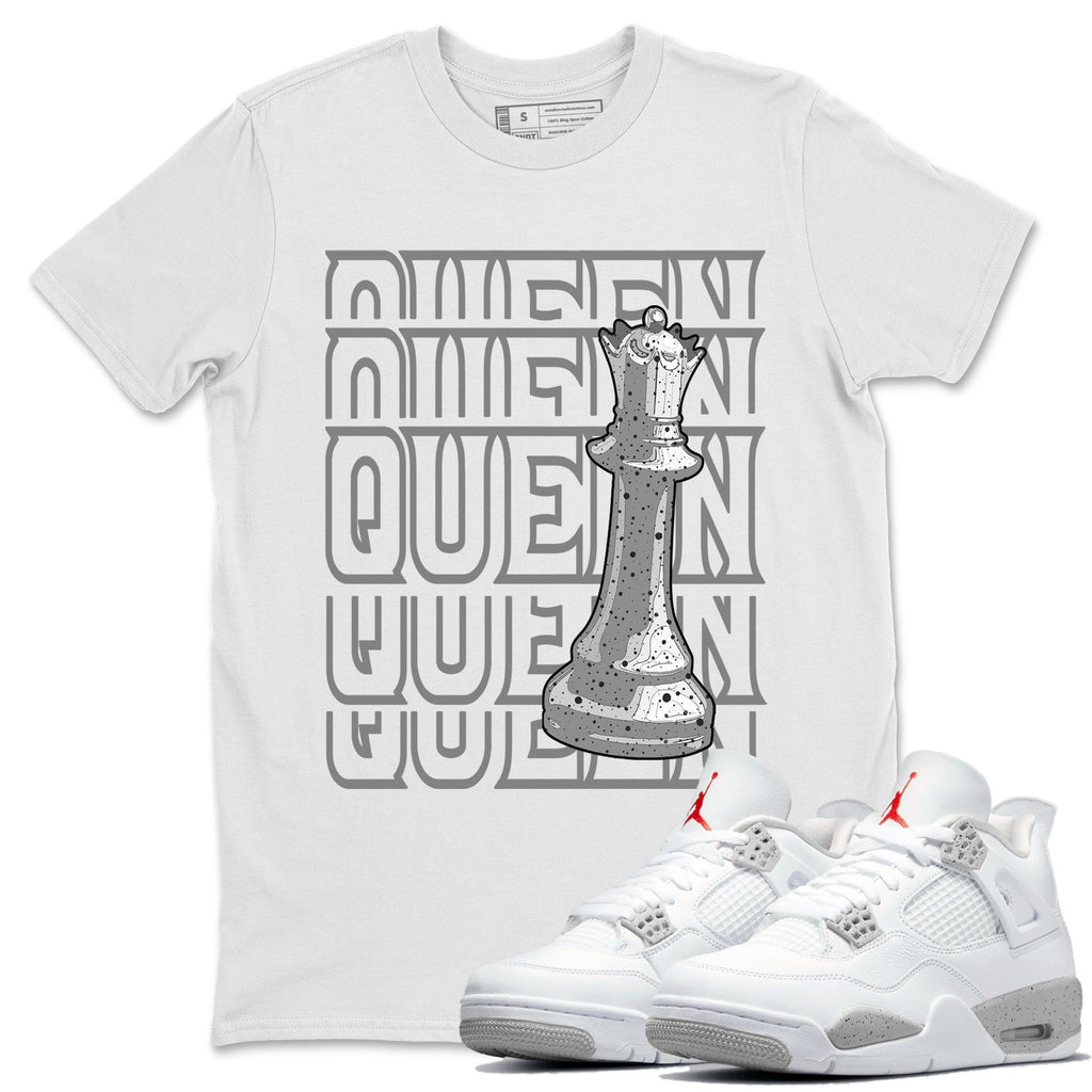 Queen Match White Tee Shirts | White Oreo