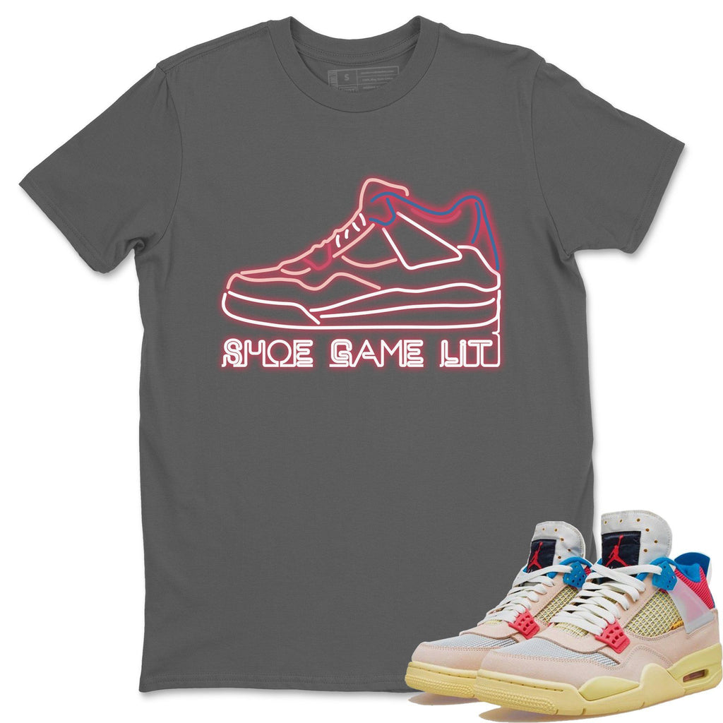 Shoe Game Lit Match Cool Grey Tee Shirts | Union Guava Ice