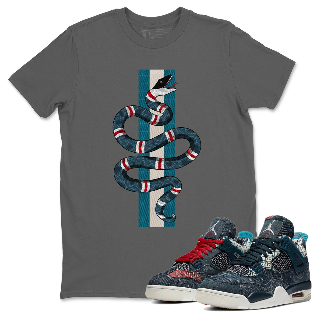 Snake Match Cool Grey Tee Shirts | Deep Ocean