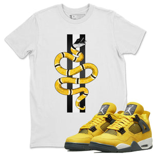 Snake Match White Tee Shirts | Lightning