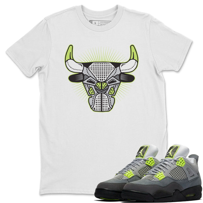 Bull Head Match White Tee Shirts | '95 Neon