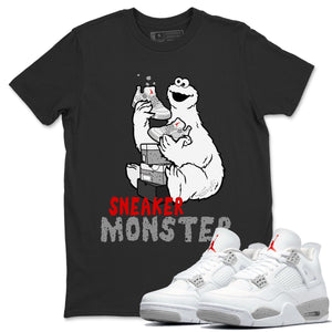 Sneaker Monster Match Black Tee Shirts | White Oreo
