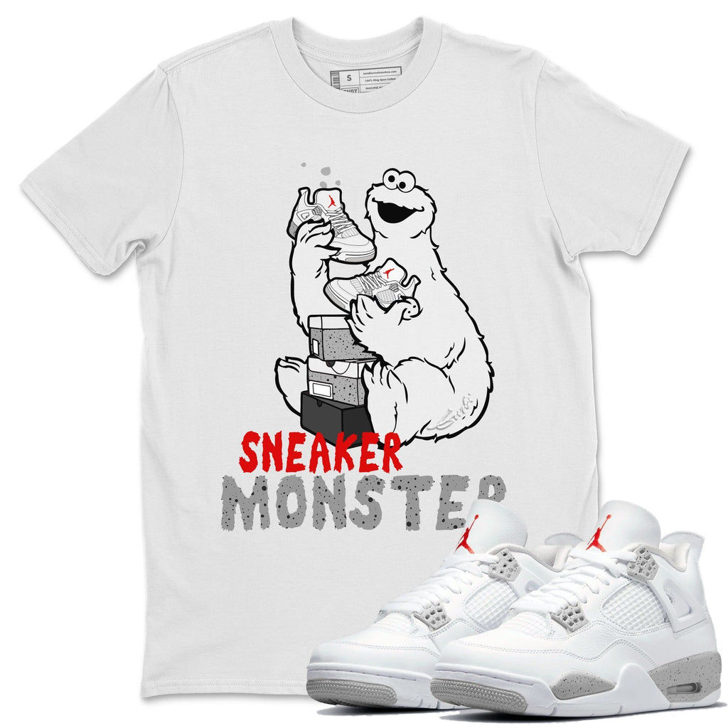 Sneaker Monster Match White Tee Shirts | White Oreo