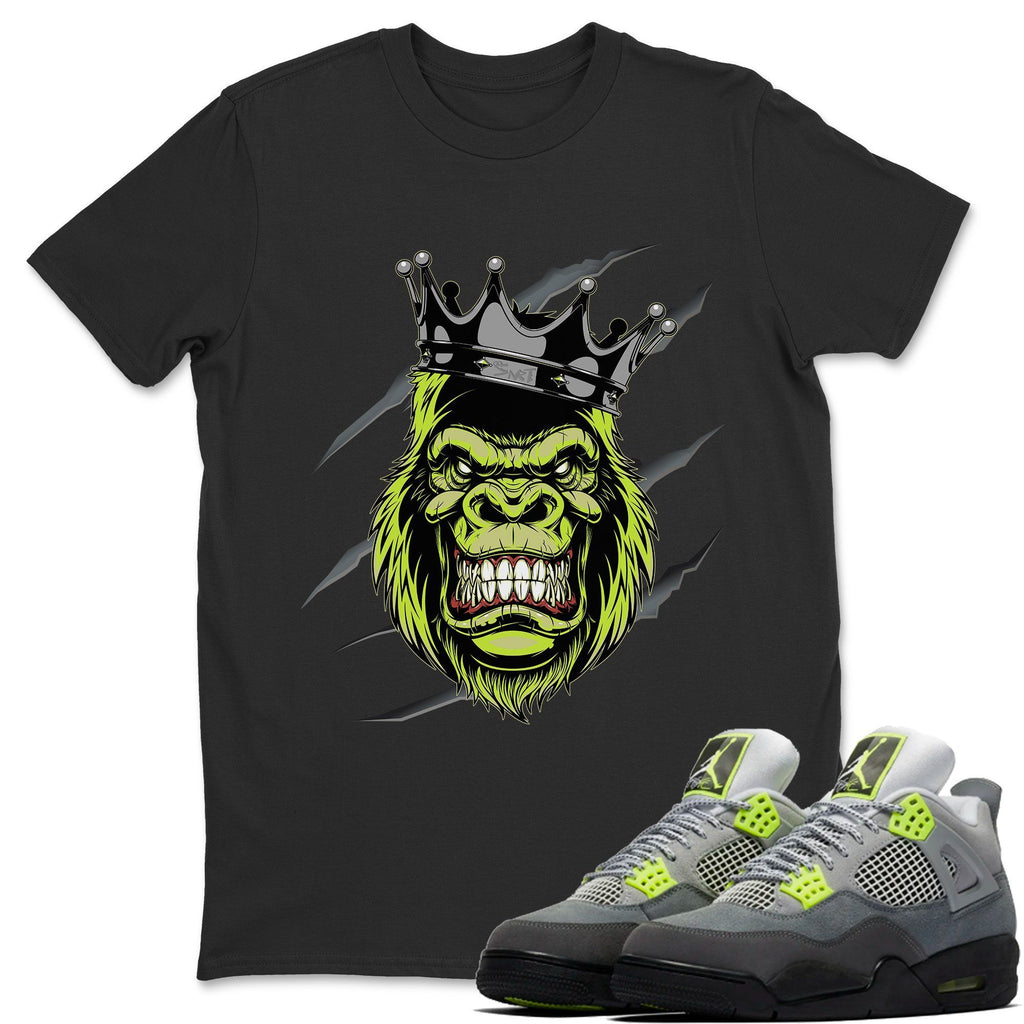 Ferocious Gorilla Match Black Tee Shirts | '95 Neon