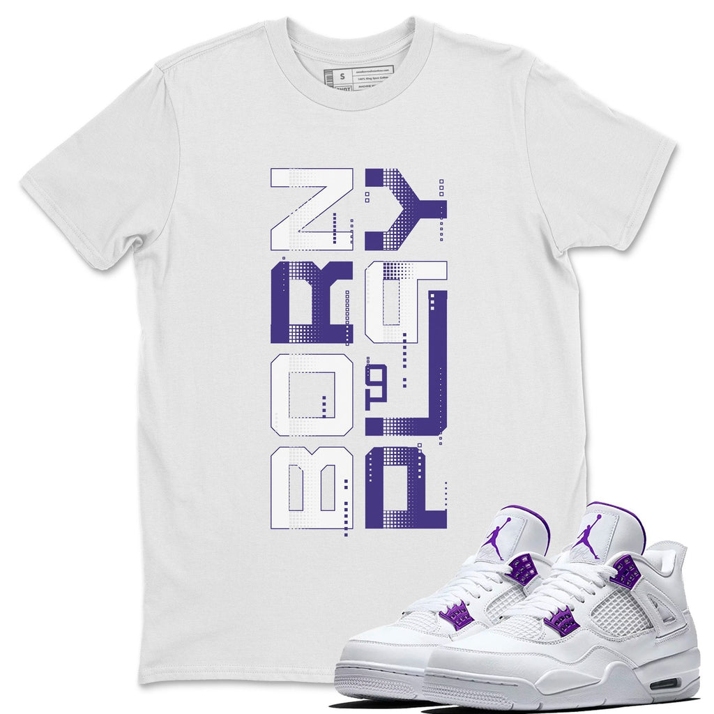 Born To Play Match White Tee Shirts | Court Purple