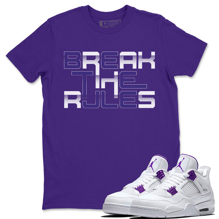 Break The Rules Match Purple Tee Shirts | Court Purple