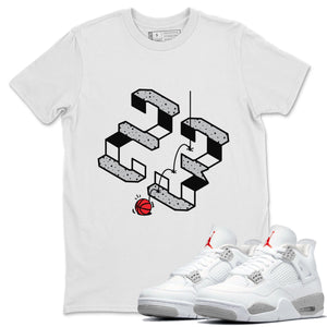 Steps Match White Tee Shirts | White Oreo