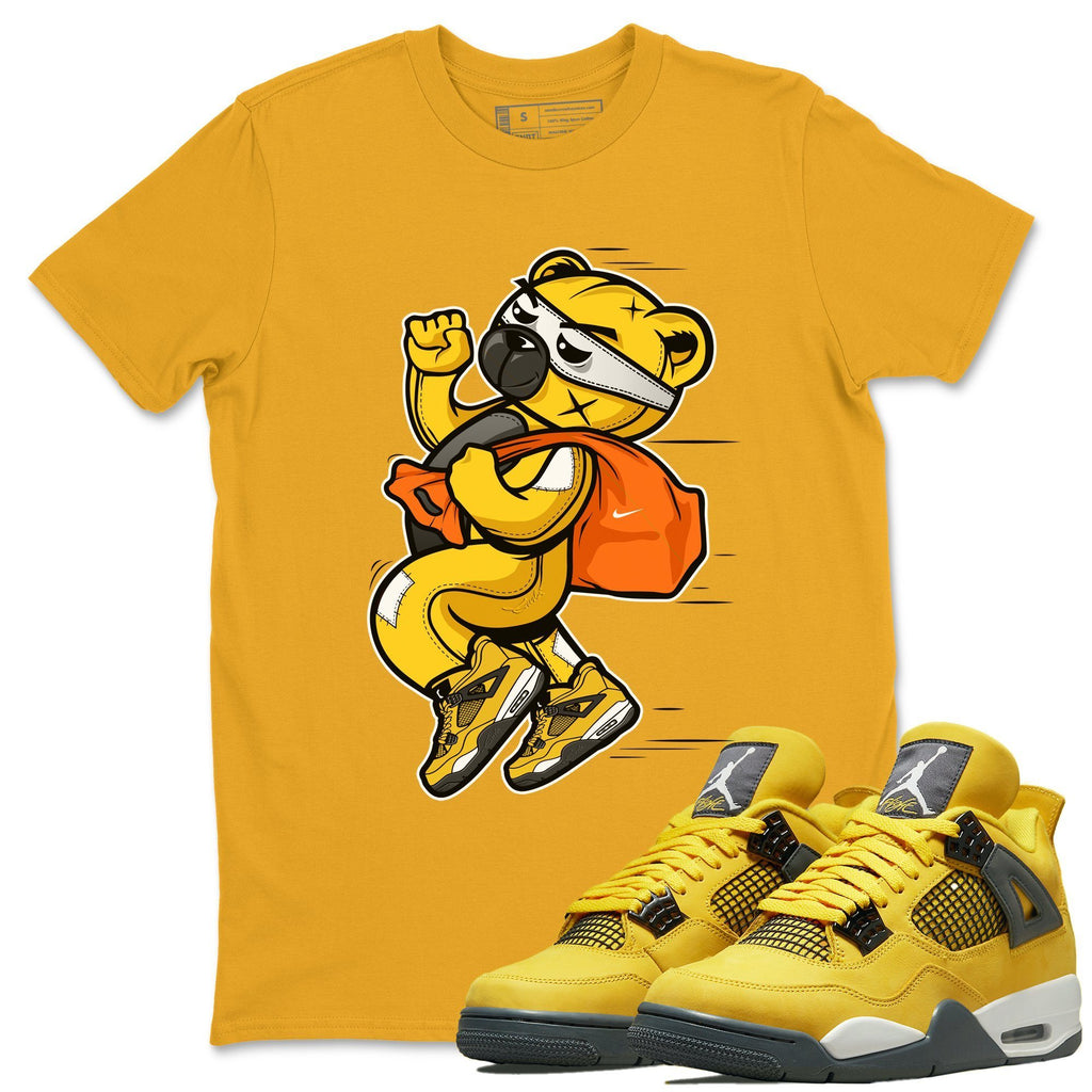 Thief Bear Match Gold Tee Shirts | Lightning