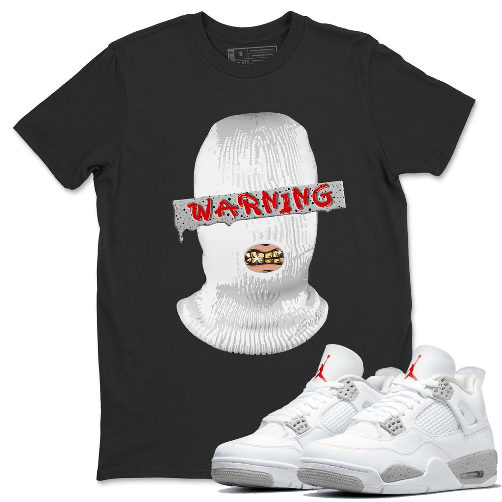 Warning Match Black Tee Shirts | White Oreo