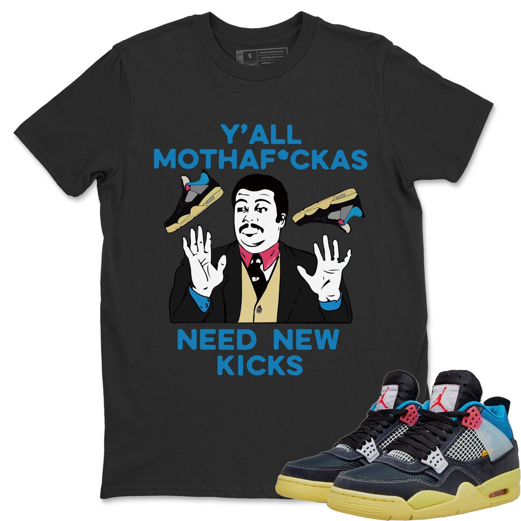 Y'all Need New Kicks Match Black Tee Shirts | Union Off Noir