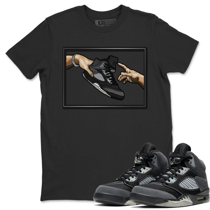 Adam's Creation Match Black Tee Shirts | Anthracite