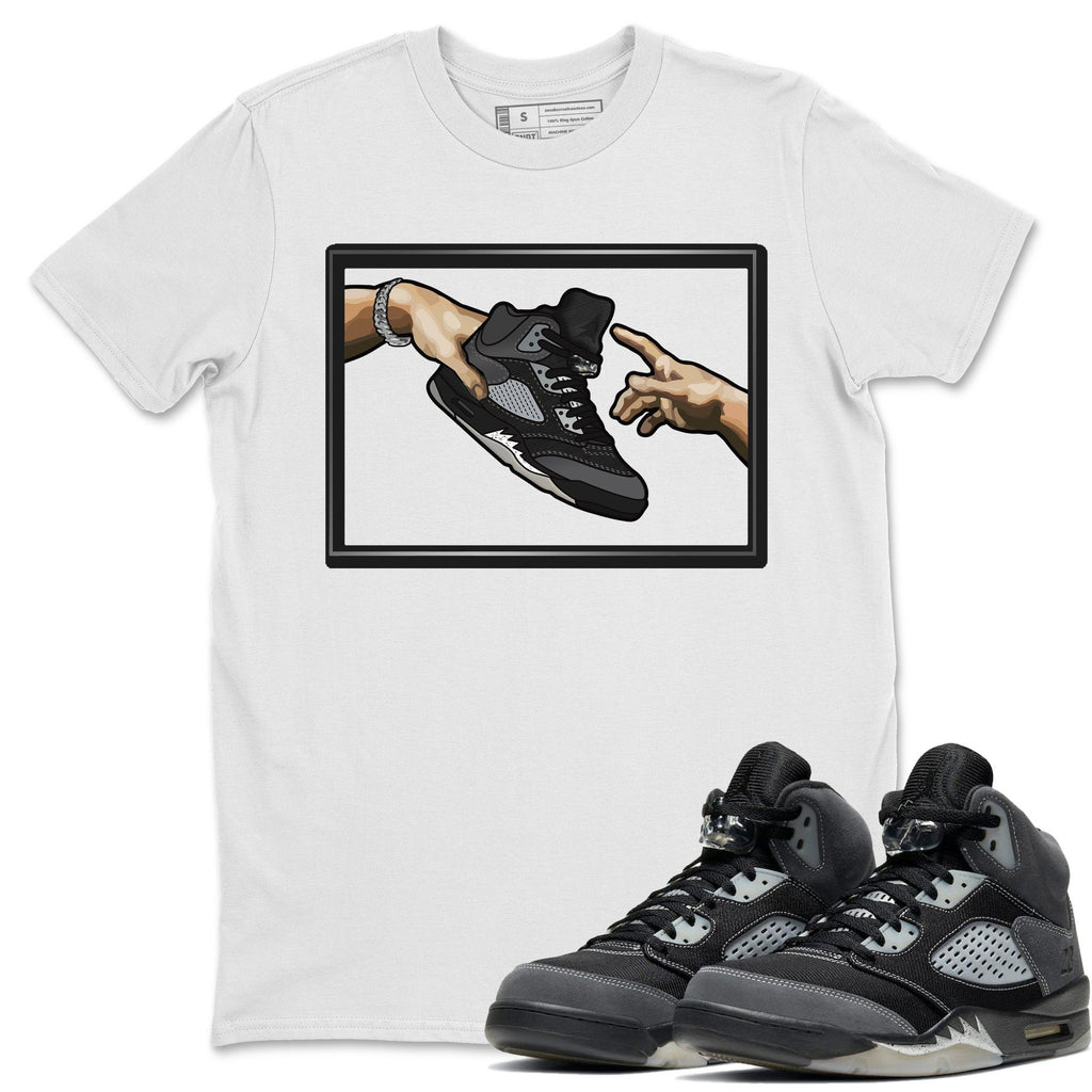 Adam's Creation Match White Tee Shirts | Anthracite