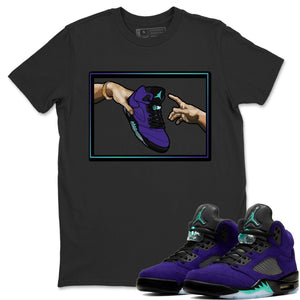 Adam's Creation Match Black Tee Shirts | Purple Grape