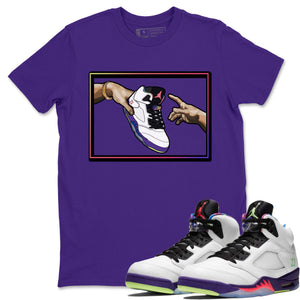 Adam's Creation Match Purple Tee Shirts | Ghost Green