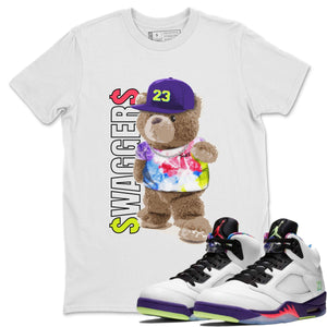 Bear Swaggers Match White Tee Shirts | Ghost Green