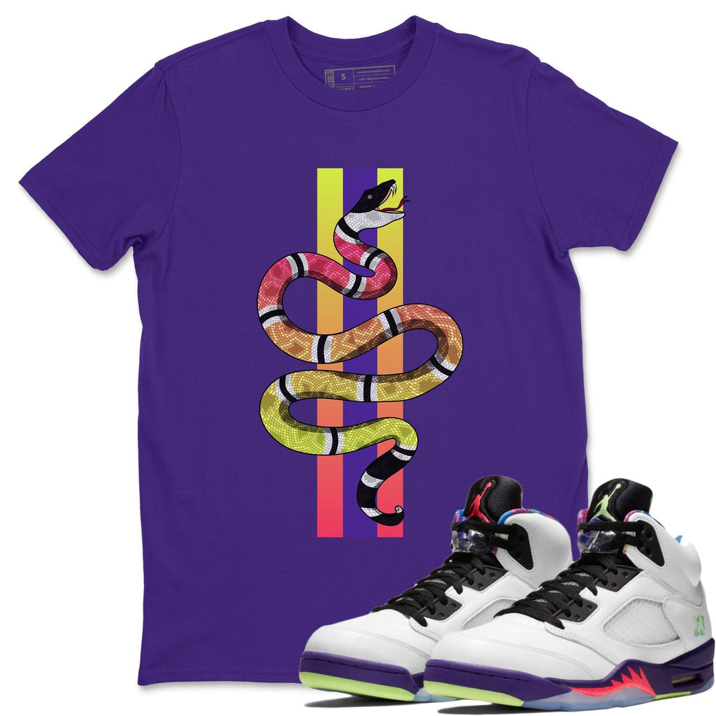 Snake Match Purple Tee Shirts | Ghost Green