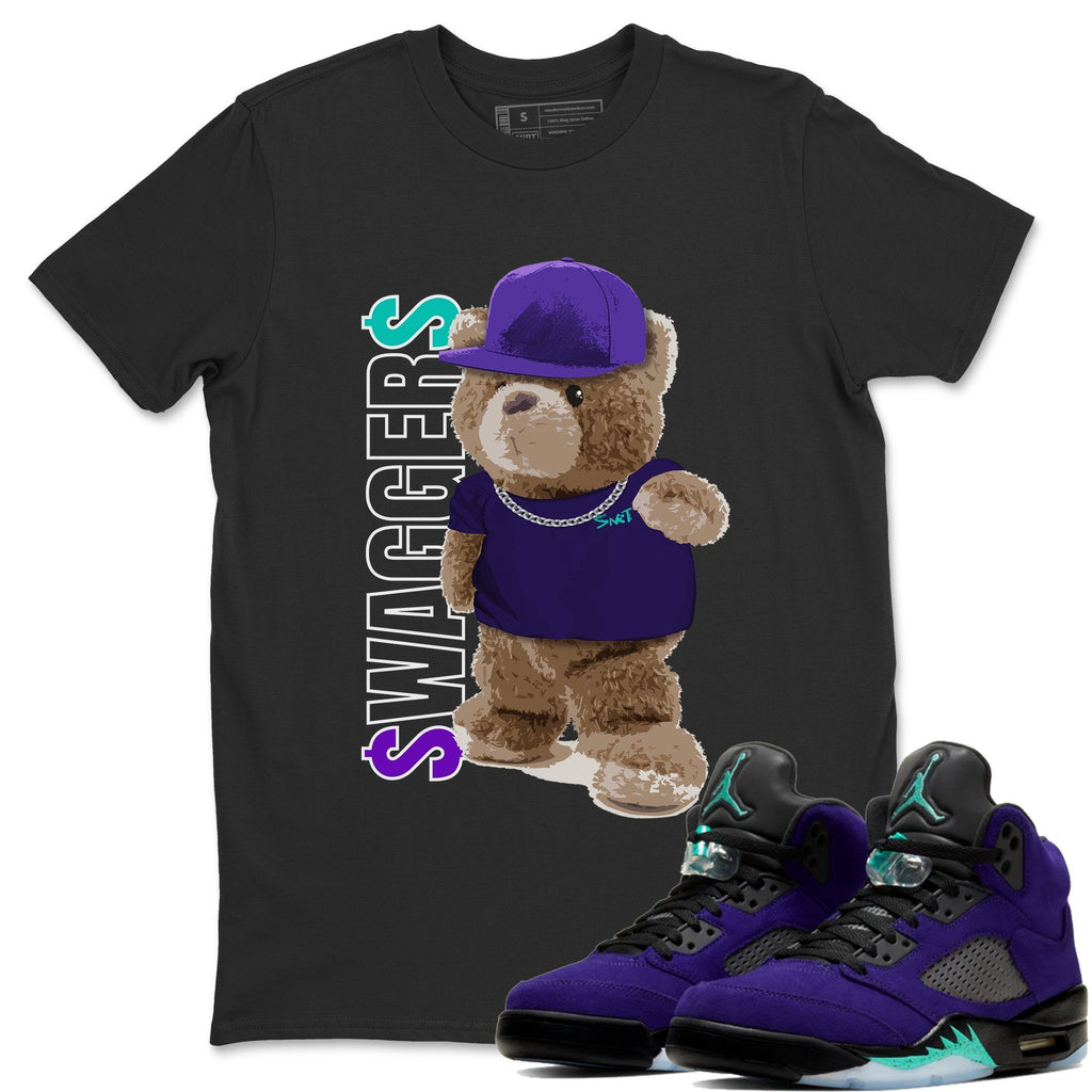 Bear Swaggers Match Black Tee Shirts | Purple Grape