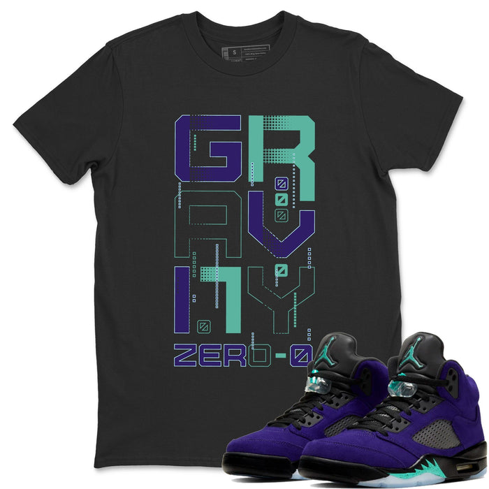 Zero Gravity Match Black Tee Shirts | Purple Grape