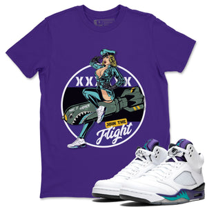 Pin Up Girl Match Purple Tee Shirts | Grape