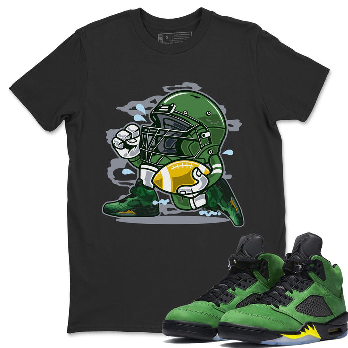 Football Player Match Black Tee Shirts | Oregon Ducks