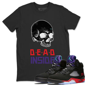 Skull Dead Inside Match Black Tee Shirts | Top 3