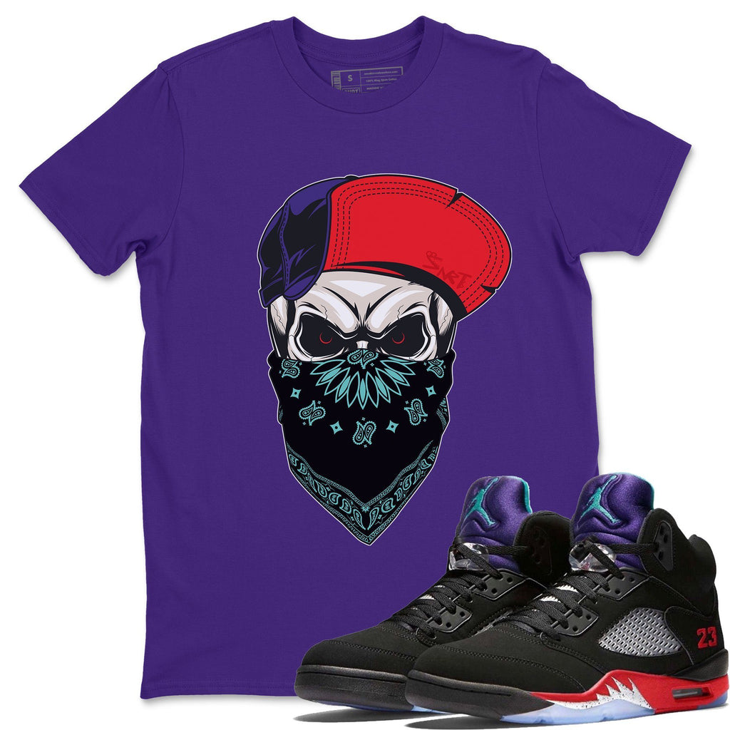 Skull Hat Mask Match Purple Tee Shirts | Top 3