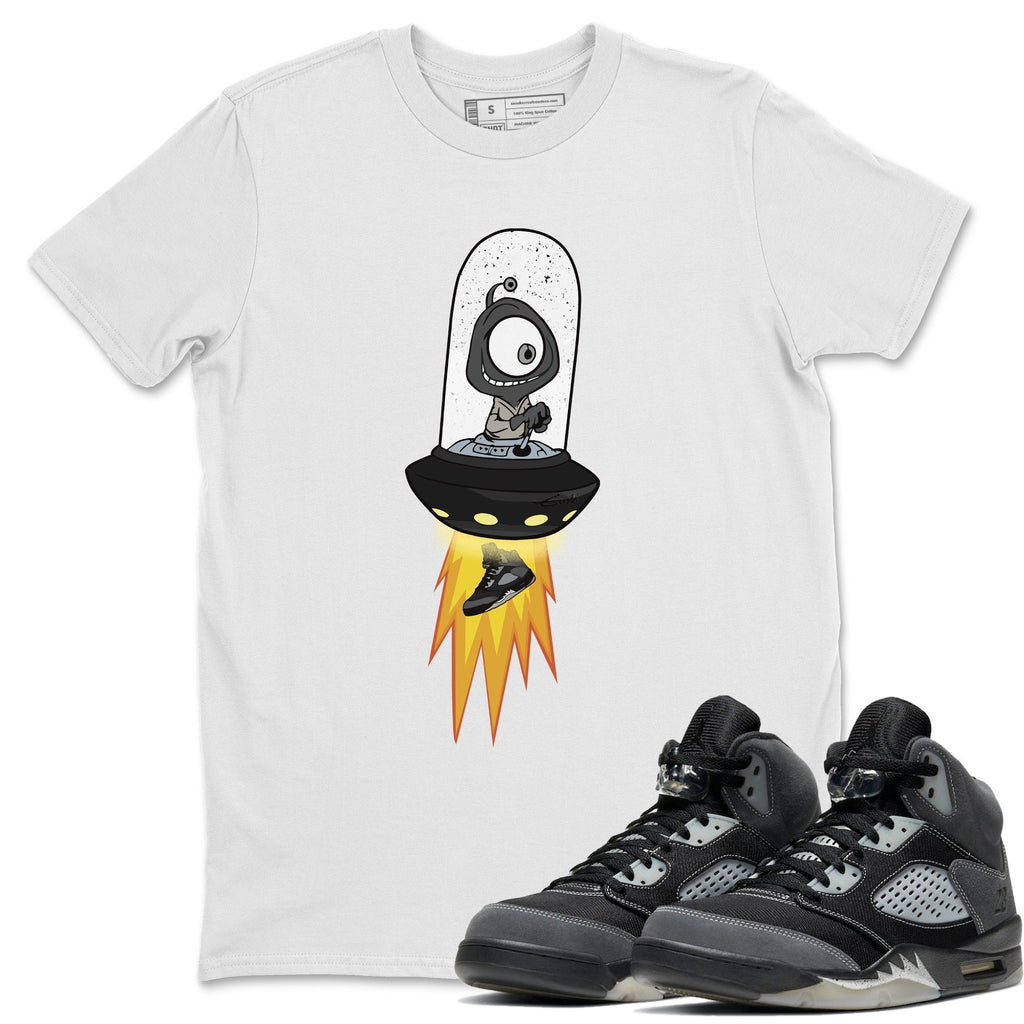 Alien Match White Tee Shirts | Anthracite