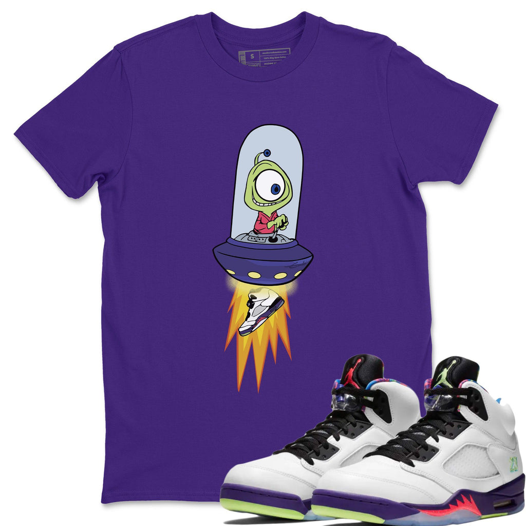 Alien Match Purple Tee Shirts | Ghost Green