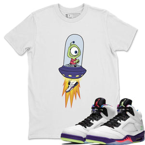 Alien Match White Tee Shirts | Ghost Green