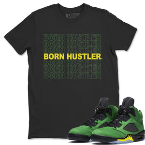 Born Hustler Match Black Tee Shirts | Oregon Ducks