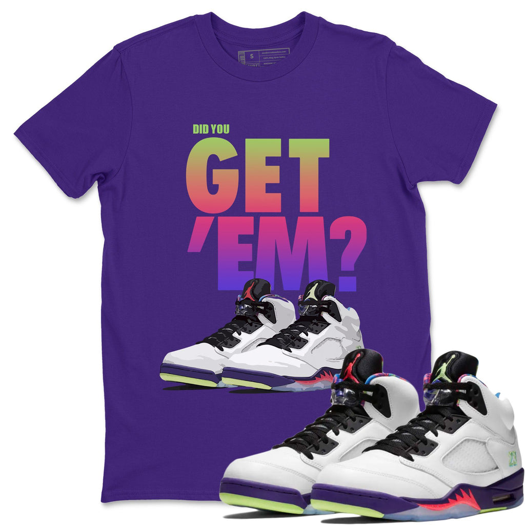 Did You Get 'Em Match Purple Tee Shirts | Ghost Green