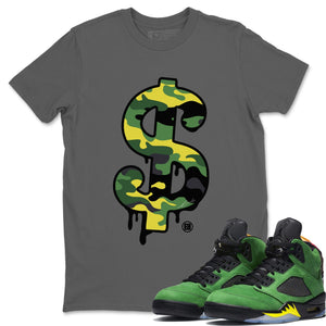 Dollar Camo Match Cool Grey Tee Shirts | Oregon Ducks