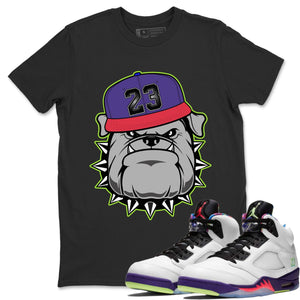 English Bulldog Match Black Tee Shirts | Ghost Green