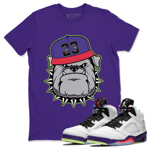 English Bulldog Match Purple Tee Shirts | Ghost Green