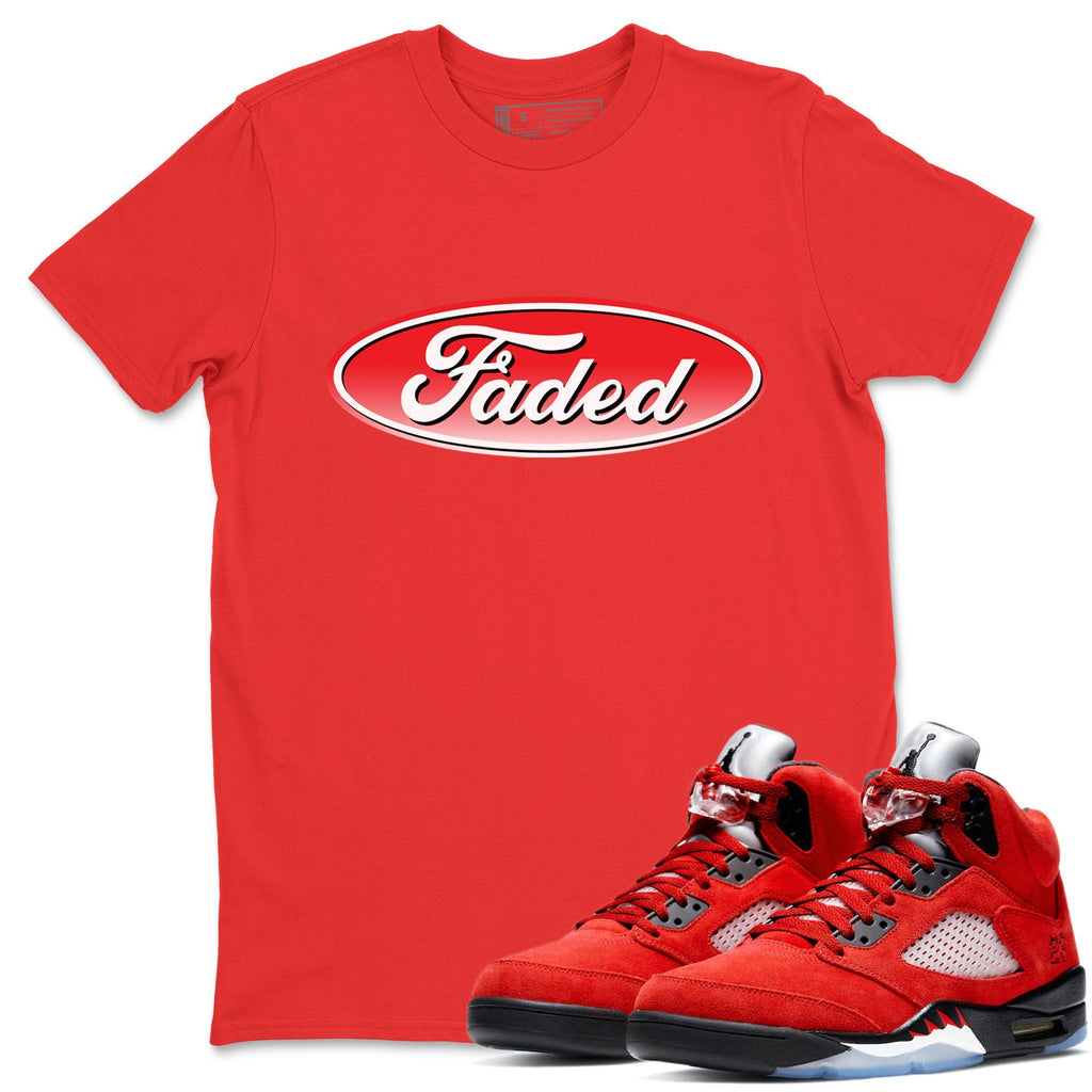 Faded Match Red Tee Shirts | Raging Bull