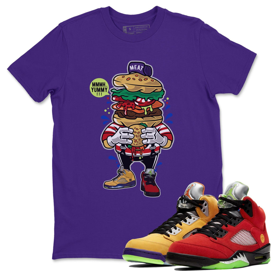 I Like Burger Match Purple Tee Shirts | What The